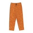 thumbnail image 1 of Lsque Orange Glitter Print Women's Pajama Pants, Lounge Pant - Comfortable Home Wear,Elastic Waistband, Stylish Design-X-Large, 1 of 9
