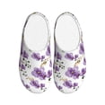 thumbnail image 1 of Lsque Orchids Flowers Pattern Womens Comfort Cotton on Scuff With Memory Foam and Anti-skid Sole Slipper-35/36, 1 of 7