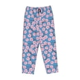 thumbnail image 1 of Lsque Orchids Flowers Print Women's Pajama Pants, Lounge Pant - Comfortable Home Wear,Elastic Waistband, Stylish Design-X-Large, 1 of 9