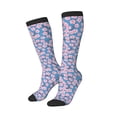 thumbnail image 1 of Lsque Orchids Flowers Printed Crew Socks Men's Women's LightWeight Thin Casual Calf Socks ,Knee High Socks,Cotton Socks, 1 of 9