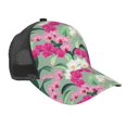 thumbnail image 1 of Lsque Orchids Flowers Printed Trucker Hat - Baseball Cap for Men Women - Breathable Mesh Side, Adjustable Fit - for Casual Wear, 1 of 7