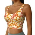 thumbnail image 1 of Lsque Orchids Flowers Printed Women'S Sports Bra, Compression, Moisture Wicking, High-Impact Sports Bra For Women,Supportive sports bra-Medium, 1 of 9