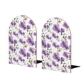 thumbnail image 1 of Lsque Orchids Flowers Printed Wood Bookends,Non-Skid Bookend for Shelves,Heavy Duty Support Bookends,Non-Slip Foam Pads for Office, Home, and Library,1 Pair, 1 of 8