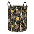 thumbnail image 1 of Lsque Owls And Plants pattern Laundry Hamper Basket, Tall Woven Rope Hamper Basket for Clothes, Lightweight Storage Basket, Collapsible Waterproof-Small, 1 of 8