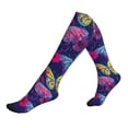 thumbnail image 1 of Lsque Paint Butterflies Pattern Sport Compression Socks for Men & Women 15-20 mmHg Knee High Nurse Pregnant Running Medical and Travel Athletic, 1 of 6