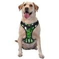 thumbnail image 1 of Lsque Palm Greenery Dog Harness, No-Pull Pet Harness with 2 Leash Clips, Adjustable Soft Padded Dog Vest with Easy Control Handle for Large Dogs-Medium, 1 of 9