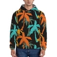 thumbnail image 1 of Lsque Palm Trees Pattern Casual Men's Hoodie,Hooded Sweatshirt with Kangaroo Pocket,Pullover Hoodie-Medium, 1 of 7