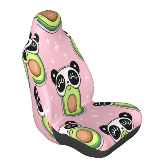 Lsque Panda Avocado Pattern Car Seat Covers for Front Seats , Waterproof Seat Covers for Cars, Sporty Front Seat Covers,Car Seat Cover Protector Front Seats