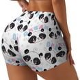 thumbnail image 1 of Lsque Panda Bear1 Pattern High Waisted Biker Shorts for Women-Tummy Control Fitness Athletic Workout Running Yoga Gym Shorts,Moisture-Wicking-X-Large, 1 of 9