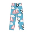 thumbnail image 1 of Lsque Panda Flying in the Sky Print Men's Pajama Pants, Lounge Pant - Comfortable Home Wear,Elastic Waistband, Stylish Design-Large, 1 of 9