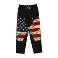 thumbnail image 1 of Lsque Patriotic USA Butterfly Art Print Women's Pajama Pants, Lounge Pant - Comfortable Home Wear,Elastic Waistband, Stylish Design-X-Large, 1 of 9