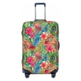 thumbnail image 1 of Lsque Peacock Feathers And Flowers Printed Luggage Cover, Travel Luggage Protector,Scratch and Dirt Resistant, Fits 18-32 Inch Luggage - X-Large, 1 of 9