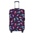 thumbnail image 1 of Lsque Peacock Feathers3 Printed Luggage Cover, Travel Luggage Protector,Scratch and Dirt Resistant, Fits 18-32 Inch Luggage - Large, 1 of 9
