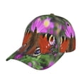 thumbnail image 1 of Lsque Peacock butterfly Pattern Baseball Cap Trucker Low Profile Hat Golf Dad Hat Adjustable Original Classic Unconstructed Plain Cap Men Women, 1 of 6