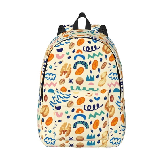 Lsque Peanuts 8 Pattern Canvas Daypack, Durable Backpack, High-quality Versatile Backpack,Vintage Compact Backpack-Medium