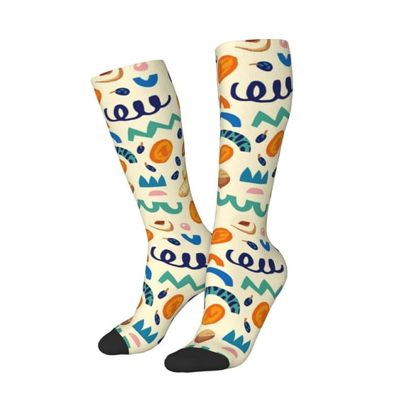Lsque Peanuts 8 Printed Crew Socks Men's Women's LightWeight Thin Casual Calf Socks ,Knee High Socks,Cotton Socks