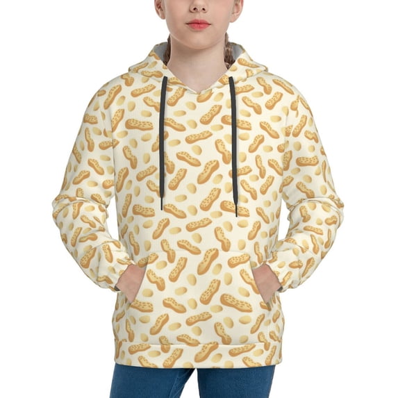 Lsque Peanuts3 Patten Youth Hoodie Sweatshirt Pullover with Kangaroo Pocket Boys and Girls Hoodie Warm Hoodie for Kids-Medium