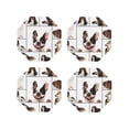 thumbnail image 1 of Lsque Pedigree dogs collage Pattern 4" Drink Coasters Set of 4, PVC Leather Absorbent Coasters, Table Coaster Set Decorative Coffee Cup Coasters Housewarming Gift-Octagon, 1 of 6