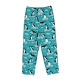thumbnail image 1 of Lsque Penguins On The Ice In The Sea Print Women's Pajama Pants, Lounge Pant - Comfortable Home Wear,Elastic Waistband, Stylish Design-Large, 1 of 9