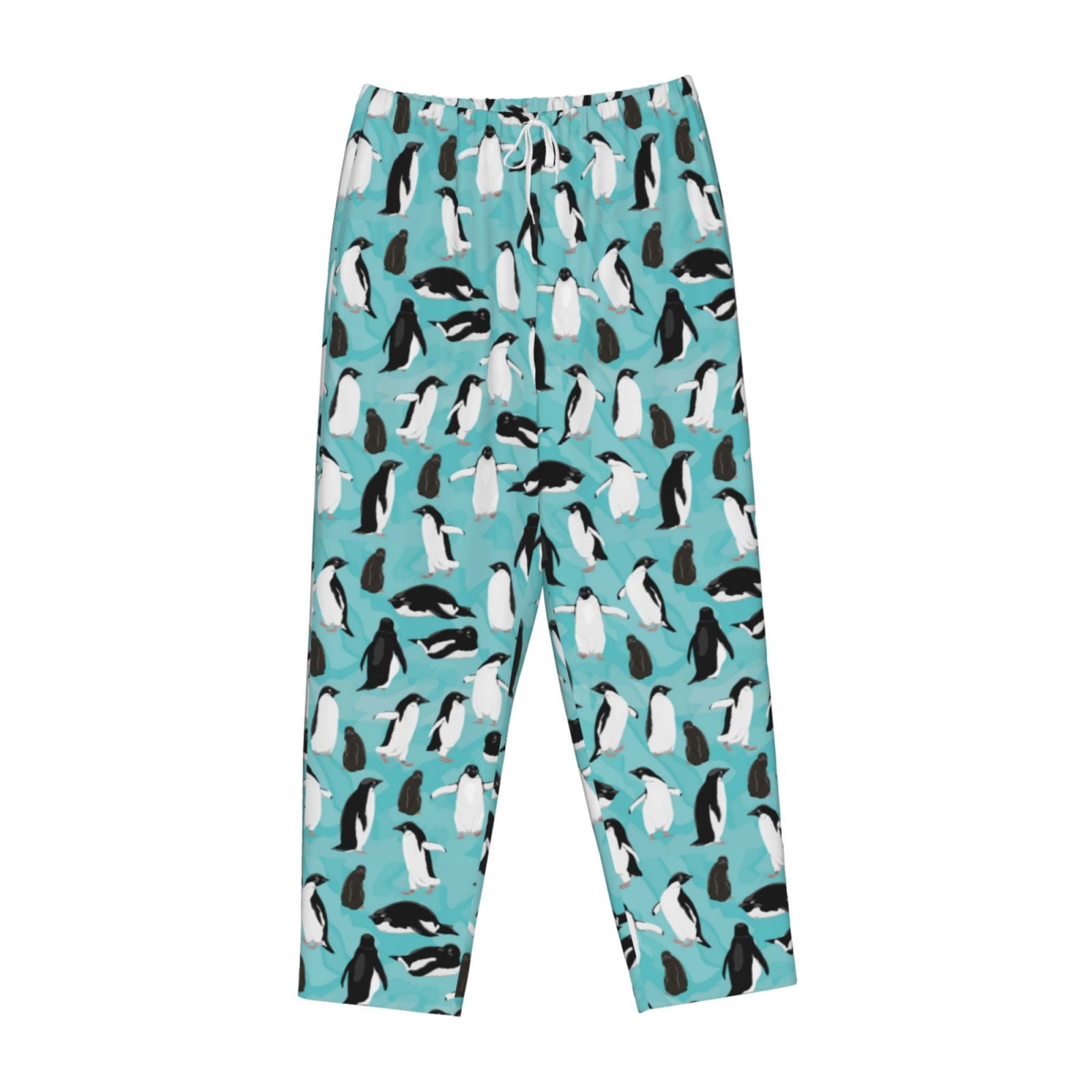 Lsque Penguins Print Women's Pajama Pants, Lounge Pant - Comfortable ...