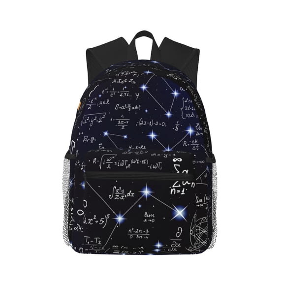 Lsque Physical Formulas Classic Casual Backpack - Large Capacity Water-Resistant Backpack for School, Work, Travel, and Outdoor Activities