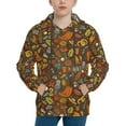 thumbnail image 1 of Lsque Picnic Patten Youth Hoodie Sweatshirt Pullover with Kangaroo Pocket Boys and Girls Hoodie Warm Hoodie for Kids-X-Large, 1 of 6