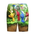 thumbnail image 1 of Lsque Pikmin Mens Sleep Pajama Shorts,Short Pajama Pants, Cotton Ultra-Soft Knit-4X-Large, 1 of 9