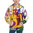 thumbnail image 1 of Lsque Pikmin Patten Youth Hoodie Sweatshirt Pullover with Kangaroo Pocket Boys and Girls Hoodie Warm Hoodie for Kids, 1 of 8