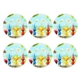 thumbnail image 1 of Lsque Pikmin Pattern 4" Drink Coasters Set of 6, Leather Absorbent Coasters, Table Coaster Set Decorative Coffee Cup Coasters Housewarming Gift, 1 of 7