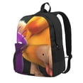 thumbnail image 1 of Lsque Pikmin Pattern Adult Backpack – Durable & Lightweight PU Canvas Storage Bag , 15” Laptop Compartment, and Multiple Pockets, 1 of 7