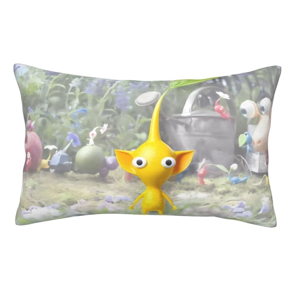 Lsque Pikmin Pattern Bedding Waterproof Pillow Protector Zippered Queen – Bed Bug Proof Pillow Encasement-20"x30"