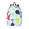 thumbnail image 1 of Lsque Pikmin Pattern Canvas Daypack, Durable Backpack, High-quality Versatile Backpack,Vintage Compact Backpack-Small, 1 of 6