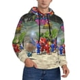 thumbnail image 1 of Lsque Pikmin Pattern Casual Men's Hoodie,Hooded Sweatshirt with Kangaroo Pocket,Pullover Hoodie-3X-Large, 1 of 8