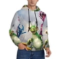 thumbnail image 1 of Lsque Pikmin Pattern Casual Men's Hoodie,Hooded Sweatshirt with Kangaroo Pocket,Pullover Hoodie-4X-Large, 1 of 8