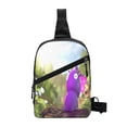 thumbnail image 1 of Lsque Pikmin Pattern Chest Package – Foldable Waterproof Chest Bag with Adjustable Shoulder Strap, Double Zipper Compartments & D-Buckle Design, 1 of 7