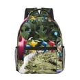 thumbnail image 1 of Lsque Pikmin Pattern Comfortable Student Backpack - Ergonomic Design, Durable, Water-Resistant, Multi-Compartment,Travel, and Outdoor Activities, 1 of 7