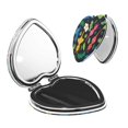 thumbnail image 1 of Lsque Pikmin Pattern Cosmetic Mirror 2.6 Inch Round Handheld Travel Pocket Makeup Mirror, 1 of 1