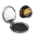 thumbnail image 1 of Lsque Pikmin Pattern Cosmetic Mirror 2.6 Inch Round Handheld Travel Pocket Makeup Mirror, 1 of 8