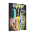 thumbnail image 1 of Lsque Pikmin Pattern Decorative Picture – Unique Modern Wall Art, Ready-to-Hang Canvas Print for Home (Vertical), 1 of 6
