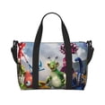 thumbnail image 1 of Lsque Pikmin Pattern Hand Travel Bag – Lightweight & Durable Oxford Luggage, Water-Repellent Carry-On with Multiple Compartments & Adjustable Strap, 1 of 1
