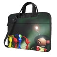 thumbnail image 1 of Lsque Pikmin Pattern Laptop Bag – Portable & Slim Single-Shoulder Computer Case with Adjustable Strap, Protective, Lightweight for 13”/14”/15.6” Laptops, 1 of 8