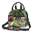 thumbnail image 1 of Lsque Pikmin Pattern Lunch Bag ,Insulated Lunch Box, Small Leakproof Cooler Food Lunch Containers Reusable High Capacity Lunch Tote Bags, 1 of 7