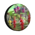 thumbnail image 1 of Lsque Pikmin Pattern Tire Covers - Tough Tire Wheel Protector for Truck, SUV, Trailer, Camper, RV - 15 inch, 1 of 7