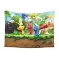 thumbnail image 1 of Lsque Pikmin Pattern Waterproof Throw Blanket Pet Blanket for Dogs & Indoor Cats, Washable - Shaggy Plush Calming Long Faux Fur & Velvet Dog Blanket -, 1 of 8