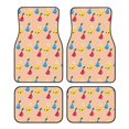 thumbnail image 1 of Lsque Pikmin Print 4-Piece Floor Mats, Heavy-Duty Rubber Liners, Anti-Slip Design, All-Season Automotive Protection, Vehicles, Cars, Trucks, and SUVs, 1 of 7