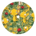 thumbnail image 1 of Lsque Pikmin Print Christmas Tree Skirt, Tree Skirt with Ties or Velcro, Perfect for Holiday Decorations, Halloween, and New Year-48", 1 of 7