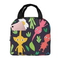 thumbnail image 1 of Lsque Pikmin Print Insulated Lunch Bag with Thick Aluminum Foil Lunch Tote Bag with Front Pocket for Men and Women, Ideal for Work, School, Picnics, and Travel, 1 of 8
