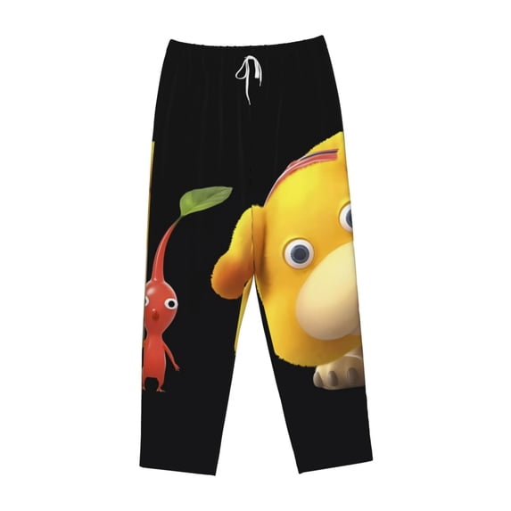Lsque Pikmin Print Women's Pajama Pants, Lounge Pant - Comfortable Home Wear,Elastic Waistband, Stylish Design-Small