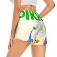 thumbnail image 1 of Lsque Pikmin Printed Women's Running Shorts with Liner Pockets,Elastic Quick Dry Workout Athletic Gym Yoga Shorts,Womens High Waist Shorts-X-Large, 1 of 9