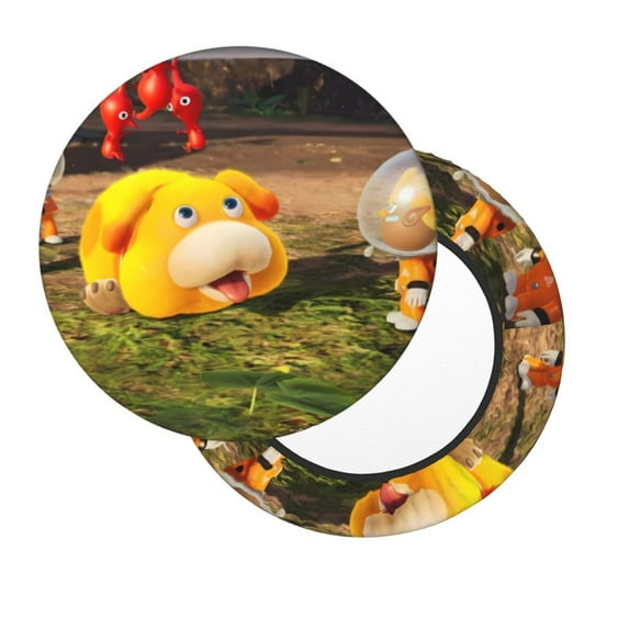 Lsque Pikmin Round Bar chair cushion covers Velvet Fabric Premium Comfort Protects from Scratches and Stains for 14-17 Inch Chair- 12 inch